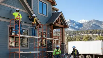 Vinyl siding installation by Aurora, CO siding contractor for local homes
