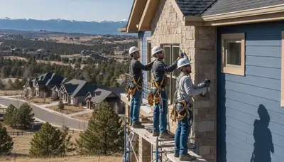 Vinyl siding installation by Aurora, CO siding contractors for residential exterior protection