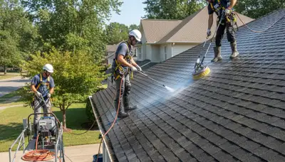 Roof cleaning in Aurora, CO for siding and exterior home maintenance