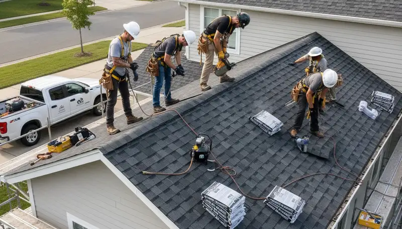 Aurora, CO siding installation crew adding weather-resistant vinyl siding to a home