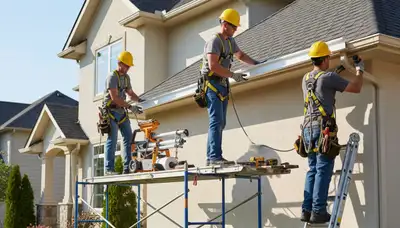 Seamless gutter installation in Aurora, CO for hail, snowmelt, and rain protection