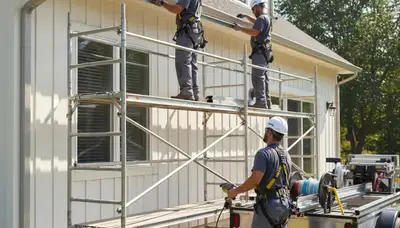 Seamless gutter installation in Aurora, CO for hail, snowmelt, and rain protection
