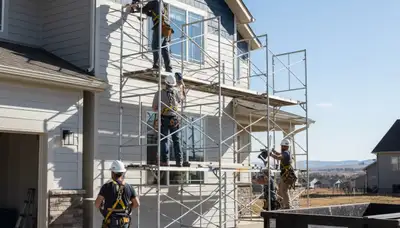 Siding installation for Aurora, CO home by Aurora Vinyl Siding contractor