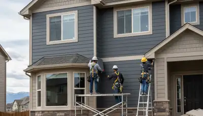 Vinyl siding installation in Aurora, CO by a professional siding contractor
