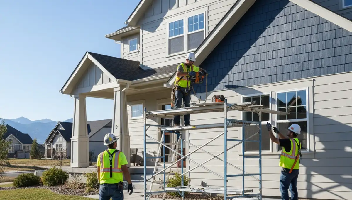 Vinyl siding installation for Aurora, CO homes by Aurora Vinyl Siding technician