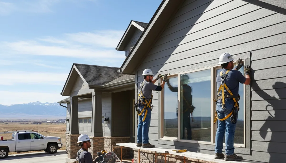 Aurora, CO siding contractor showcasing vinyl siding installation for local homes