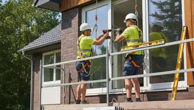 Aurora, CO siding and window replacement team installing energy-efficient exterior upgrades for homes